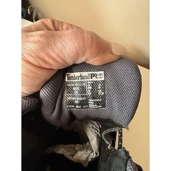 Timberland PRO NEW Tempe 6” Alloy Toe Work Boots Grey Leather Men’s Size 9 WIDE - Picture 6 of 10